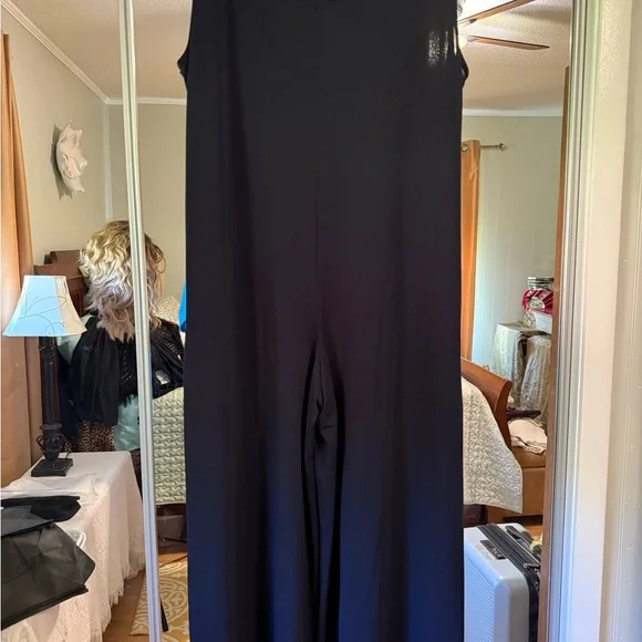 Lularoe Natalie Elegant Navy Jumpsuit EUC - Picture 2 of 5